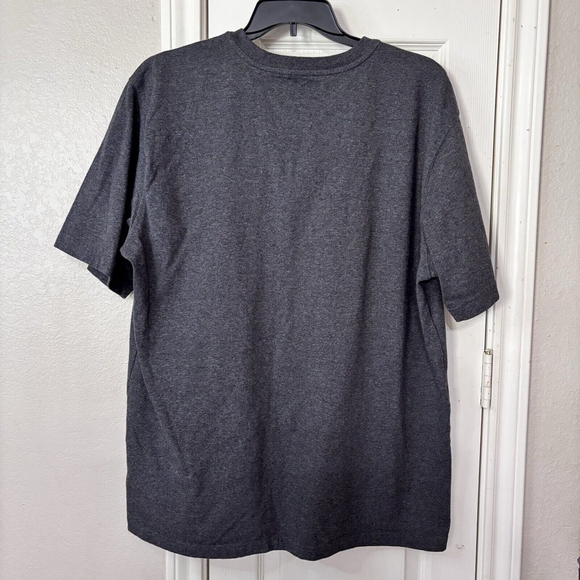 Carhartt Gray Loose Fit Henley T-Shirt Mens Short Sleeve Pullover Size XL - Picture 8 of 8